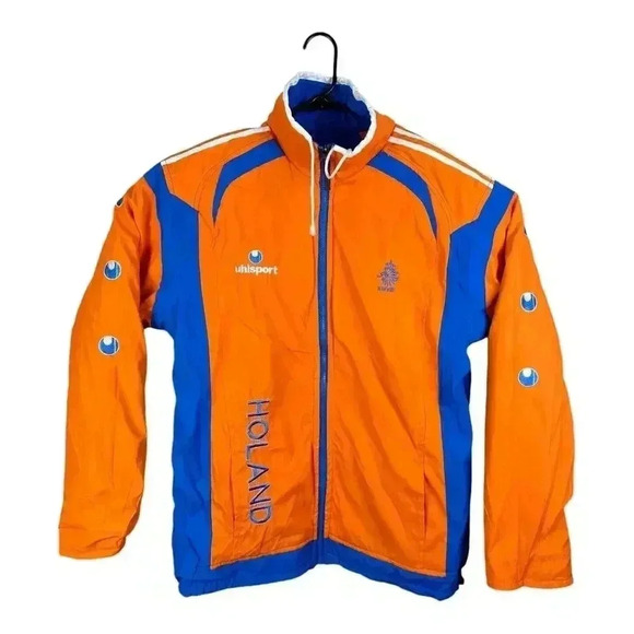 NETHERLANDS UHLSPORT KNVB REVERSIBLE JACKET AND TRACK PANTS TRACK SUIT HOLAND - Picture 16 of 16